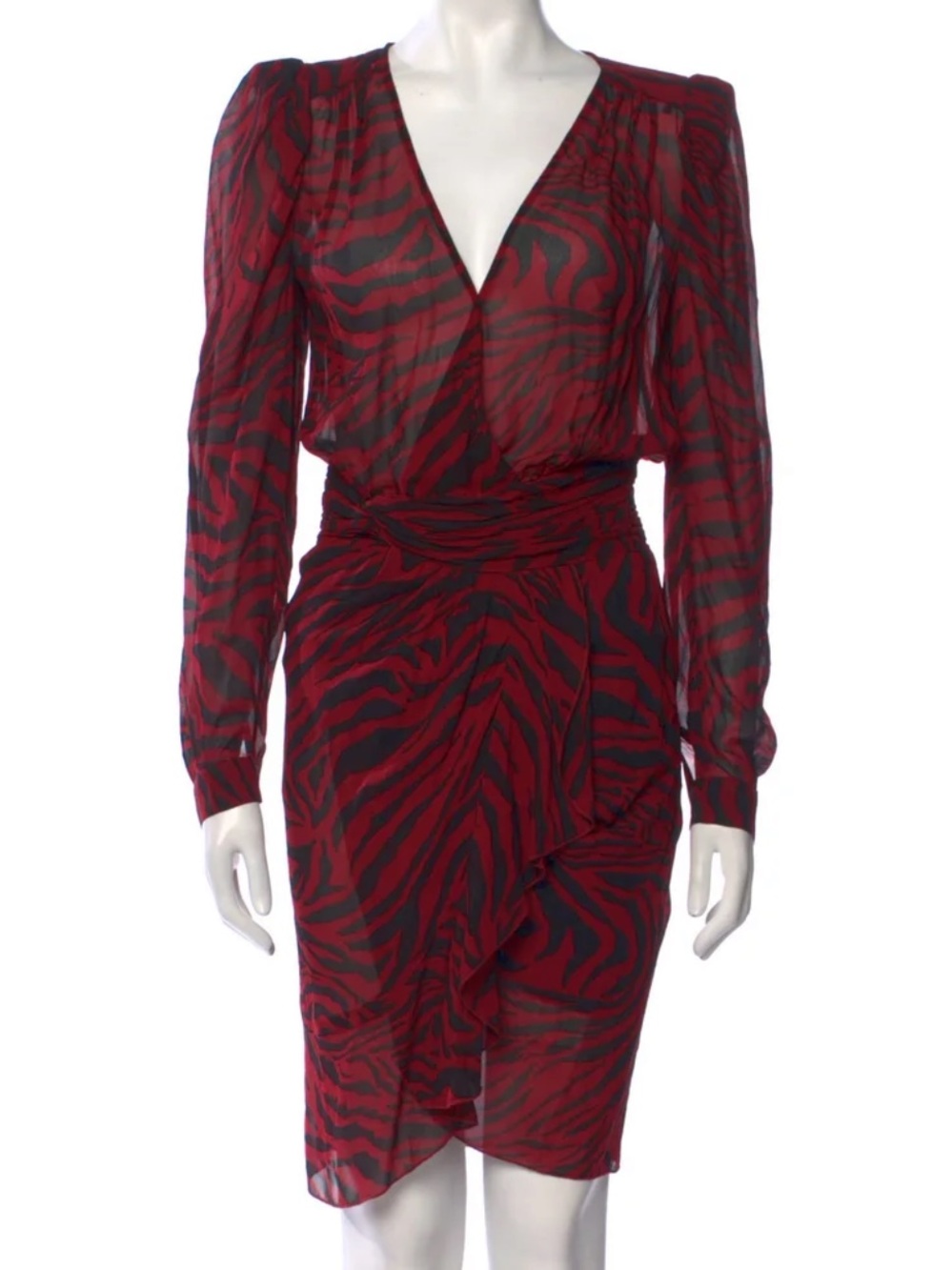 BA&SH Animal Print Dress